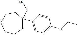 [1-(4-ethoxyphenyl)cycloheptyl]methanamine Struktur