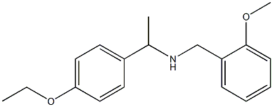 [1-(4-ethoxyphenyl)ethyl][(2-methoxyphenyl)methyl]amine Struktur