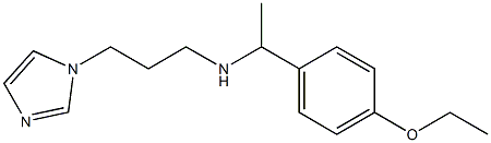 [1-(4-ethoxyphenyl)ethyl][3-(1H-imidazol-1-yl)propyl]amine Struktur