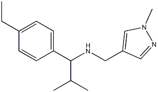 [1-(4-ethylphenyl)-2-methylpropyl][(1-methyl-1H-pyrazol-4-yl)methyl]amine Struktur