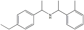 [1-(4-ethylphenyl)ethyl][1-(2-methylphenyl)ethyl]amine Struktur