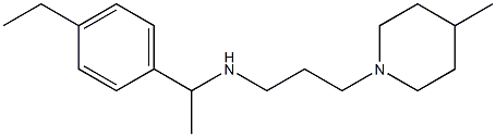 [1-(4-ethylphenyl)ethyl][3-(4-methylpiperidin-1-yl)propyl]amine Struktur