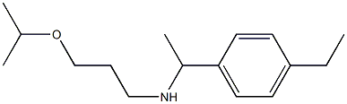 [1-(4-ethylphenyl)ethyl][3-(propan-2-yloxy)propyl]amine Struktur