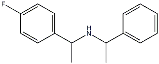 [1-(4-fluorophenyl)ethyl](1-phenylethyl)amine Struktur