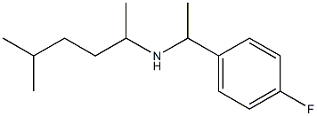 [1-(4-fluorophenyl)ethyl](5-methylhexan-2-yl)amine Struktur