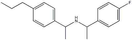 [1-(4-fluorophenyl)ethyl][1-(4-propylphenyl)ethyl]amine Struktur