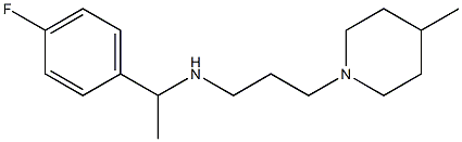 [1-(4-fluorophenyl)ethyl][3-(4-methylpiperidin-1-yl)propyl]amine Struktur