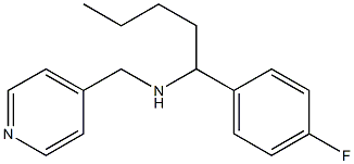 [1-(4-fluorophenyl)pentyl](pyridin-4-ylmethyl)amine Struktur