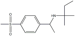 [1-(4-methanesulfonylphenyl)ethyl](2-methylbutan-2-yl)amine Struktur