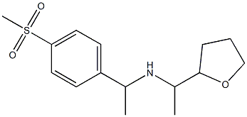 [1-(4-methanesulfonylphenyl)ethyl][1-(oxolan-2-yl)ethyl]amine Struktur