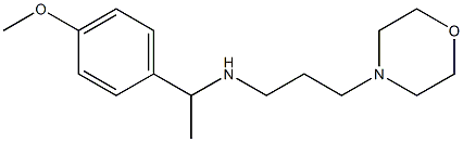 [1-(4-methoxyphenyl)ethyl][3-(morpholin-4-yl)propyl]amine Struktur