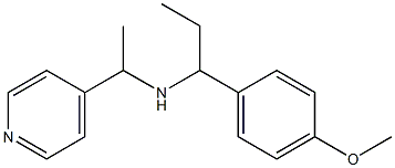 [1-(4-methoxyphenyl)propyl][1-(pyridin-4-yl)ethyl]amine Struktur