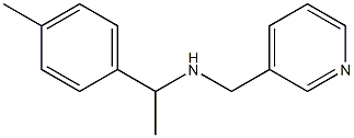 [1-(4-methylphenyl)ethyl](pyridin-3-ylmethyl)amine Struktur