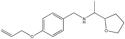 [1-(oxolan-2-yl)ethyl]({[4-(prop-2-en-1-yloxy)phenyl]methyl})amine Struktur