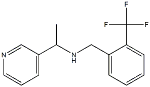 [1-(pyridin-3-yl)ethyl]({[2-(trifluoromethyl)phenyl]methyl})amine Struktur