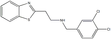 [2-(1,3-benzothiazol-2-yl)ethyl][(3,4-dichlorophenyl)methyl]amine Struktur