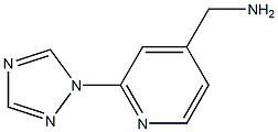 [2-(1H-1,2,4-triazol-1-yl)pyridin-4-yl]methylamine Struktur