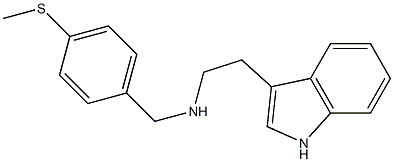 [2-(1H-indol-3-yl)ethyl]({[4-(methylsulfanyl)phenyl]methyl})amine Struktur