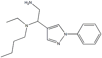 [2-amino-1-(1-phenyl-1H-pyrazol-4-yl)ethyl](butyl)ethylamine Struktur