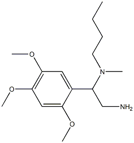 [2-amino-1-(2,4,5-trimethoxyphenyl)ethyl](butyl)methylamine Struktur