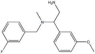 [2-amino-1-(3-methoxyphenyl)ethyl][(3-fluorophenyl)methyl]methylamine Struktur