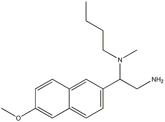 [2-amino-1-(6-methoxynaphthalen-2-yl)ethyl](butyl)methylamine Struktur