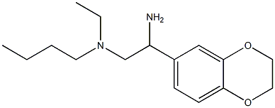 [2-amino-2-(2,3-dihydro-1,4-benzodioxin-6-yl)ethyl](butyl)ethylamine Struktur