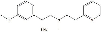 [2-amino-2-(3-methoxyphenyl)ethyl](methyl)[2-(pyridin-2-yl)ethyl]amine Struktur