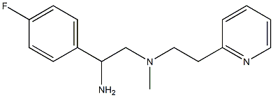 [2-amino-2-(4-fluorophenyl)ethyl](methyl)[2-(pyridin-2-yl)ethyl]amine Struktur