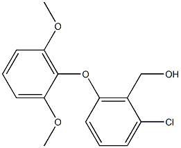 [2-chloro-6-(2,6-dimethoxyphenoxy)phenyl]methanol Struktur