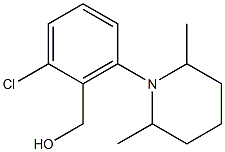 [2-chloro-6-(2,6-dimethylpiperidin-1-yl)phenyl]methanol Struktur