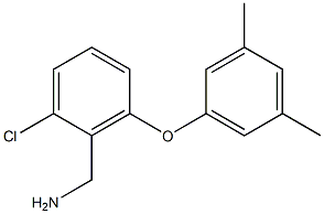 [2-chloro-6-(3,5-dimethylphenoxy)phenyl]methanamine Struktur