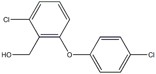 [2-chloro-6-(4-chlorophenoxy)phenyl]methanol Struktur