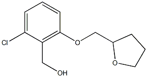 [2-chloro-6-(oxolan-2-ylmethoxy)phenyl]methanol Struktur