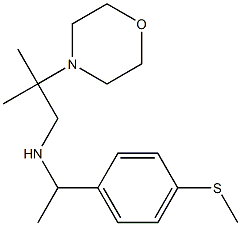 [2-methyl-2-(morpholin-4-yl)propyl]({1-[4-(methylsulfanyl)phenyl]ethyl})amine Struktur