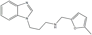 [3-(1H-1,3-benzodiazol-1-yl)propyl][(5-methylfuran-2-yl)methyl]amine Struktur