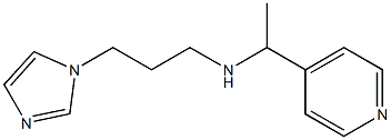 [3-(1H-imidazol-1-yl)propyl][1-(pyridin-4-yl)ethyl]amine Struktur