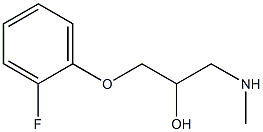 [3-(2-fluorophenoxy)-2-hydroxypropyl](methyl)amine Struktur