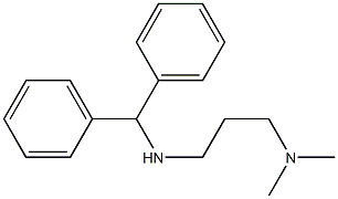 [3-(dimethylamino)propyl](diphenylmethyl)amine Struktur