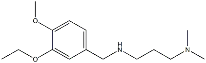 [3-(dimethylamino)propyl][(3-ethoxy-4-methoxyphenyl)methyl]amine Struktur