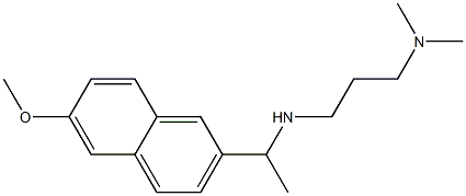 [3-(dimethylamino)propyl][1-(6-methoxynaphthalen-2-yl)ethyl]amine Struktur