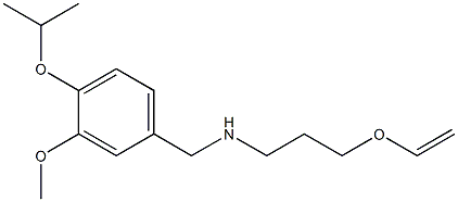 [3-(ethenyloxy)propyl]({[3-methoxy-4-(propan-2-yloxy)phenyl]methyl})amine Struktur