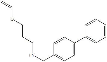 [3-(ethenyloxy)propyl][(4-phenylphenyl)methyl]amine Struktur