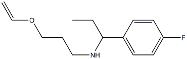 [3-(ethenyloxy)propyl][1-(4-fluorophenyl)propyl]amine Struktur