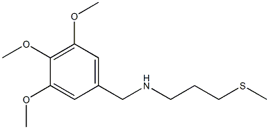 [3-(methylsulfanyl)propyl][(3,4,5-trimethoxyphenyl)methyl]amine Struktur