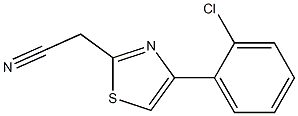 [4-(2-chlorophenyl)-1,3-thiazol-2-yl]acetonitrile Struktur