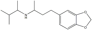 [4-(2H-1,3-benzodioxol-5-yl)butan-2-yl](3-methylbutan-2-yl)amine Struktur