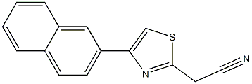 [4-(2-naphthyl)-1,3-thiazol-2-yl]acetonitrile Struktur