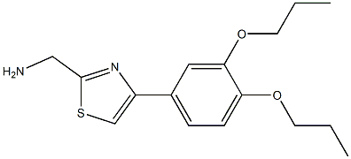 [4-(3,4-dipropoxyphenyl)-1,3-thiazol-2-yl]methanamine Struktur