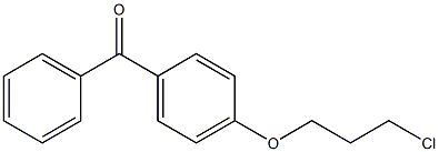 [4-(3-chloropropoxy)phenyl]phenylmethanone Struktur